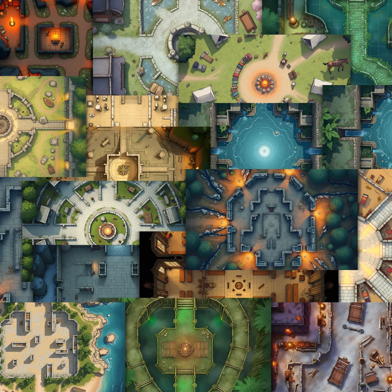 100 free DnD battlemaps