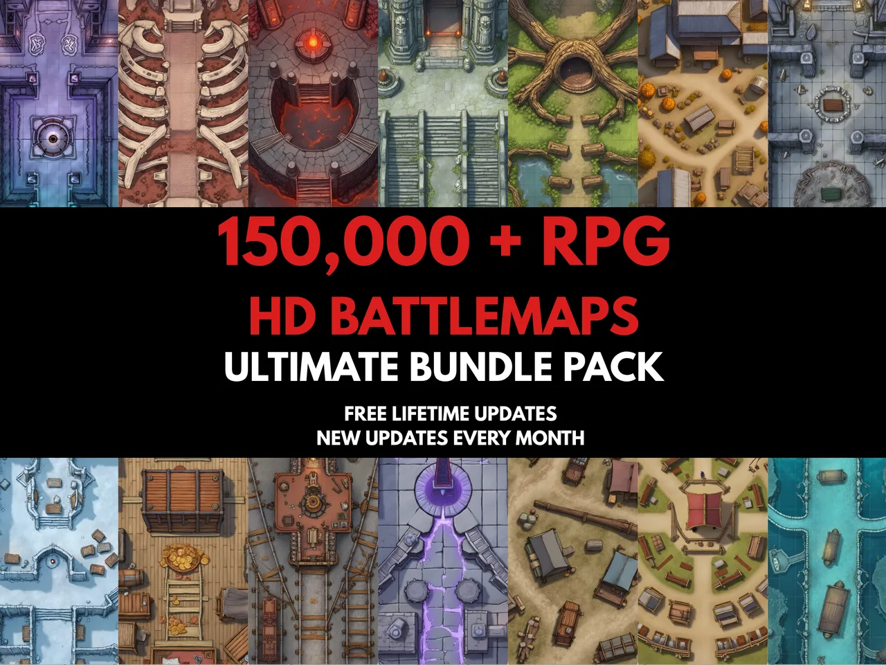 150k+ RPG Battlemaps Bundle